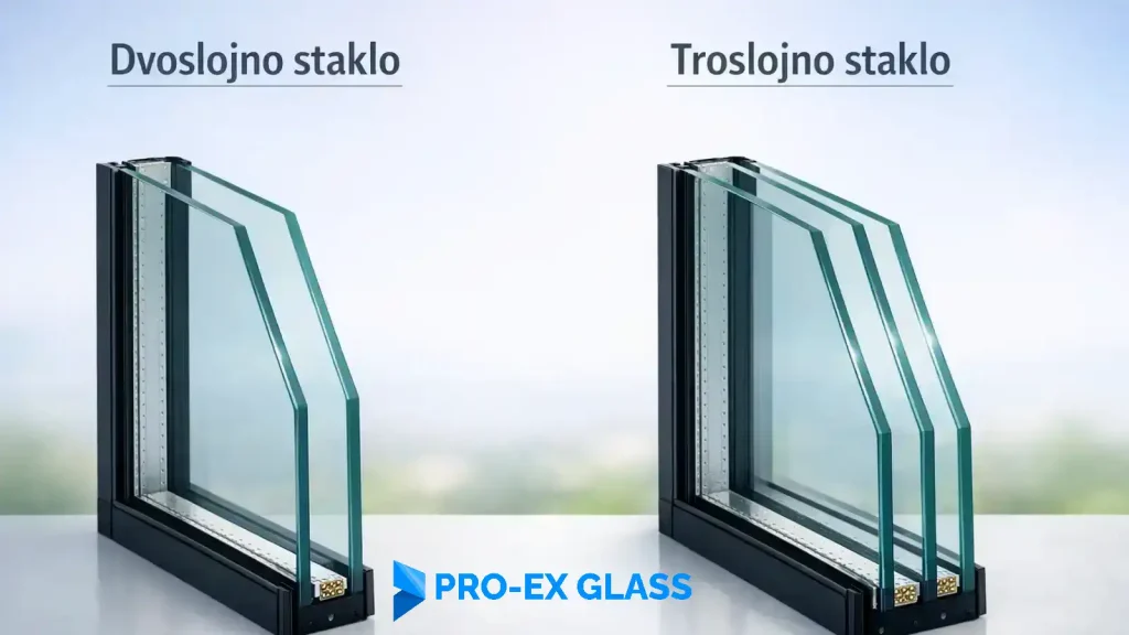 dvoslojno ili troslojno staklo – poređenje i izbor rješenja